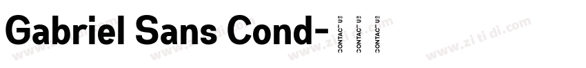 Gabriel Sans Cond字体转换